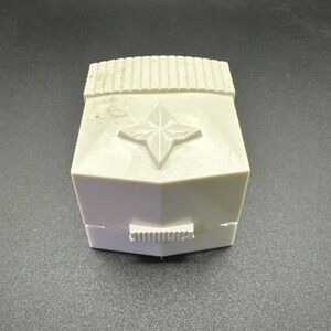 Vintage Art Deco MCM White Celluloid Plastic Ring Box Presentation Box
